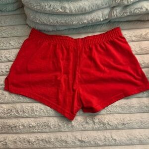 Medium red soffe shorts
